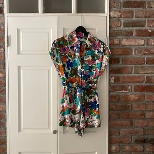Zimmermann Floral Playsuit, Size 2 (US 6-8)